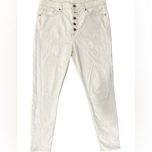 Loft made and loved brass button fly jeans, size 12/31